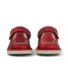 Scarpe unisex Kick T-Bar Glitter per neonati, rosse