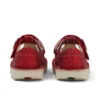 Scarpe unisex Kick T-Bar Glitter per neonati, rosse