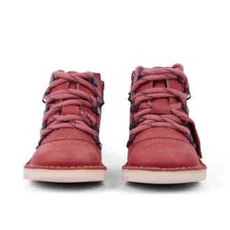 Scarpe unisex per neonati Kick Hi Explore in pelle rosa