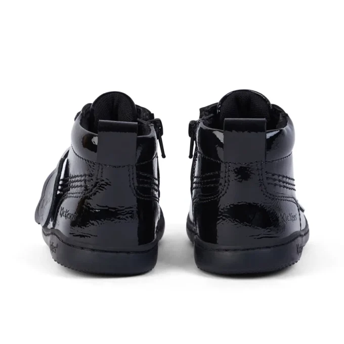 Scarpe unisex per neonati Playflex Hi in vernice stropicciata, nero Scarpe unisex per neonati Playflex Hi in vernice stropicciata, nero