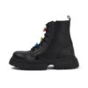 Stivaletti Kenzi da ragazza in pelle nera con ciondolo Stivaletti Kenzi da ragazza in pelle nera con ciondolo