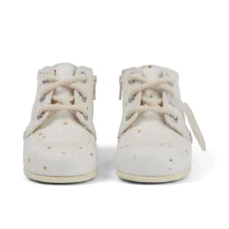 Stivaletti Kick Hi Glitter Unisex per neonati – Bianco