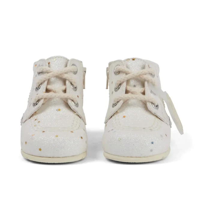 Stivaletti Kick Hi Glitter Unisex per neonati – Bianco Stivaletti Kick Hi Glitter Unisex per neonati – Bianco
