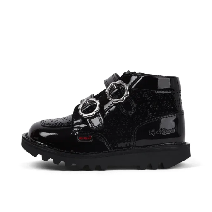 Stivaletti Kick Hi Meadow in vernice nera per neonate Stivaletti Kick Hi Meadow in vernice nera per neonate