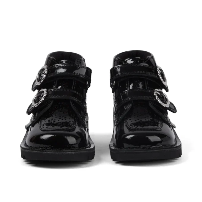 Stivaletti Kick Hi Meadow in vernice nera per neonate Stivaletti Kick Hi Meadow in vernice nera per neonate