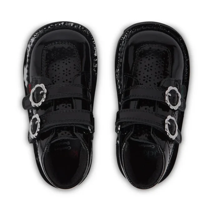 Stivaletti Kick Hi Meadow in vernice nera per neonate Stivaletti Kick Hi Meadow in vernice nera per neonate