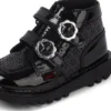 Stivaletti Kick Hi Meadow in vernice nera per neonate Stivaletti Kick Hi Meadow in vernice nera per neonate