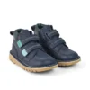 Stivaletti Kick Hi Roll ZigZag in pelle blu navy per neonati Stivaletti Kick Hi Roll ZigZag in pelle blu navy per neonati