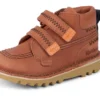 Stivaletti Kick Hi Roll ZigZag in pelle marrone chiaro per neonati Stivaletti Kick Hi Roll ZigZag in pelle marrone chiaro per neonati