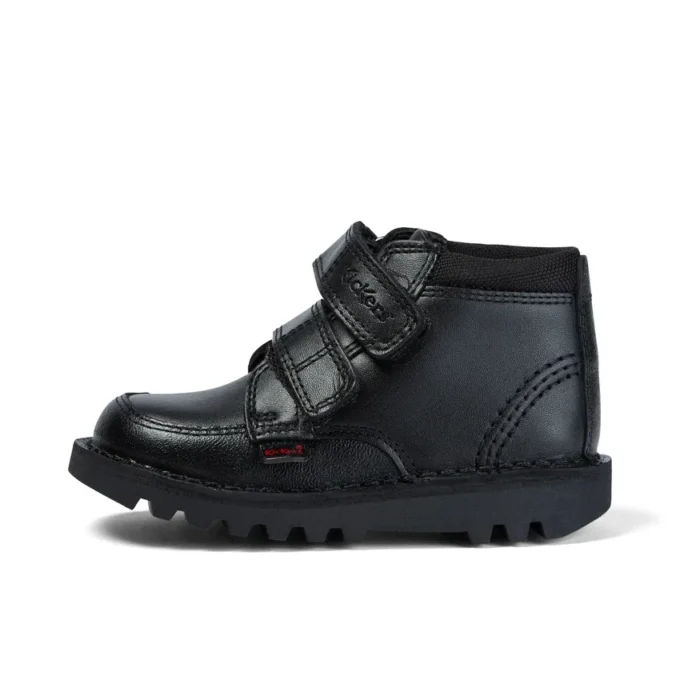 Stivaletti Kick Hi Scuff in pelle nera per neonati maschi Stivaletti Kick Hi Scuff in pelle nera per neonati maschi