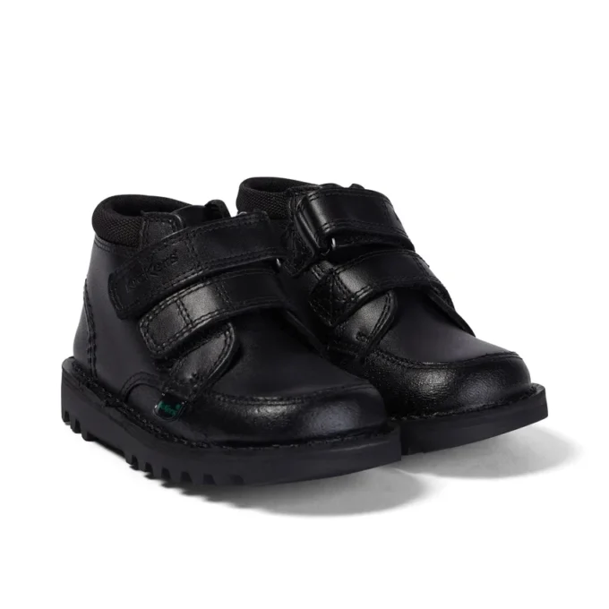 Stivaletti Kick Hi Scuff in pelle nera per neonati maschi Stivaletti Kick Hi Scuff in pelle nera per neonati maschi