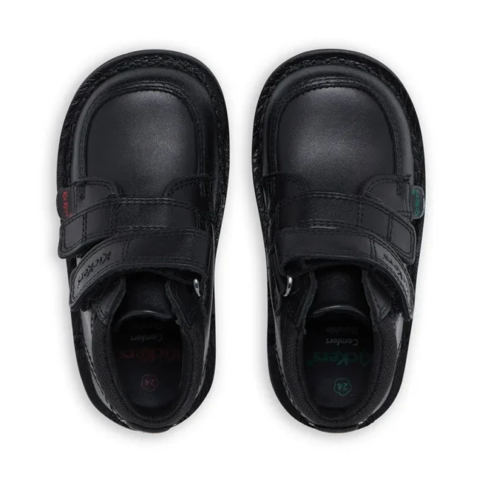 Stivaletti Kick Hi Scuff in pelle nera per neonati maschi Stivaletti Kick Hi Scuff in pelle nera per neonati maschi