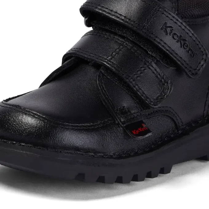 Stivaletti Kick Hi Scuff in pelle nera per neonati maschi Stivaletti Kick Hi Scuff in pelle nera per neonati maschi