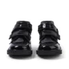Stivaletti Kick Hi Vel Brogue in vernice nera per neonate Stivaletti Kick Hi Vel Brogue in vernice nera per neonate