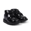 Stivaletti Kick Hi Vel Brogue in vernice nera per neonate Stivaletti Kick Hi Vel Brogue in vernice nera per neonate