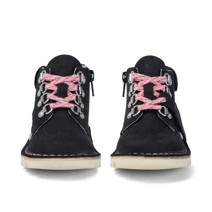 Stivaletti Kick Hi Winter in nabuk nero per bambine Stivaletti Kick Hi Winter in nabuk nero per bambine