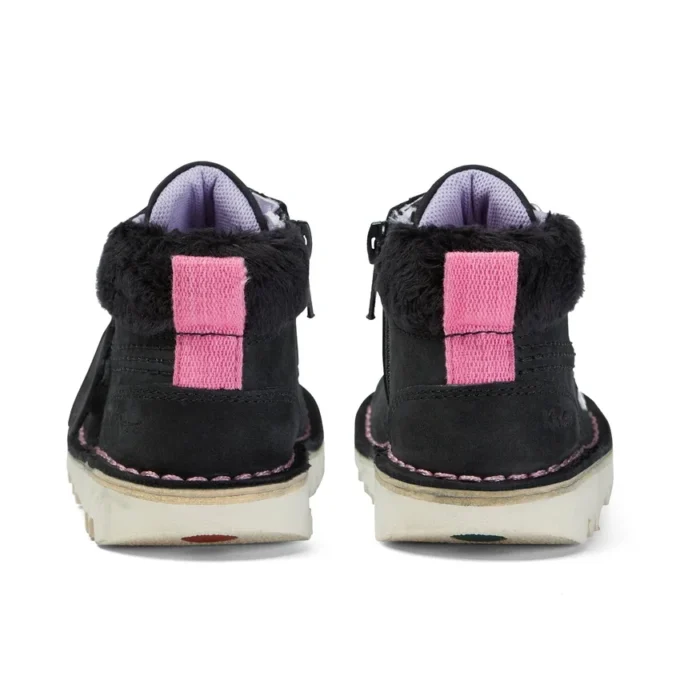 Stivaletti Kick Hi Winter in nabuk nero per bambine Stivaletti Kick Hi Winter in nabuk nero per bambine