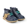 Stivaletti Kick Hi ZigZag in pelle blu navy per neonati Stivaletti Kick Hi ZigZag in pelle blu navy per neonati