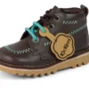 Stivaletti Kick Hi ZigZag in pelle marrone per neonati maschi Stivaletti Kick Hi ZigZag in pelle marrone per neonati maschi