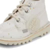 Stivaletti unisex Kick Hi Glitter per neonati, bianchi Stivaletti unisex Kick Hi Glitter per neonati, bianchi