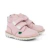 Stivaletti unisex Kick Hi Roll in pelle rosa chiaro Stivaletti unisex Kick Hi Roll in pelle rosa chiaro
