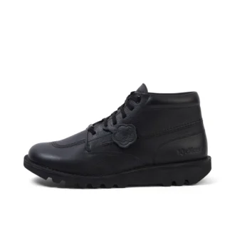 Stivaletto Kick da adulto unisex in pelle martellata nera Stivaletto Kick da adulto unisex in pelle martellata nera