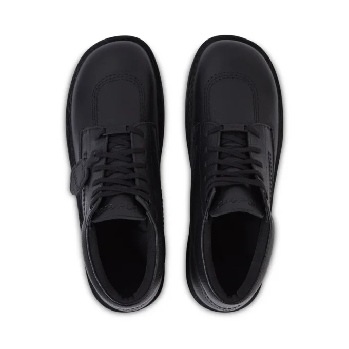 Stivaletto Kick da adulto unisex in pelle martellata nera