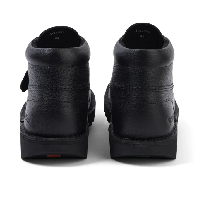 Stivaletto Kick da adulto unisex in pelle martellata nera