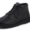 Stivaletto Kick da adulto unisex in pelle martellata nera