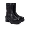 Stivali Edie da donna in pelle nera Stivali Edie da donna in pelle nera