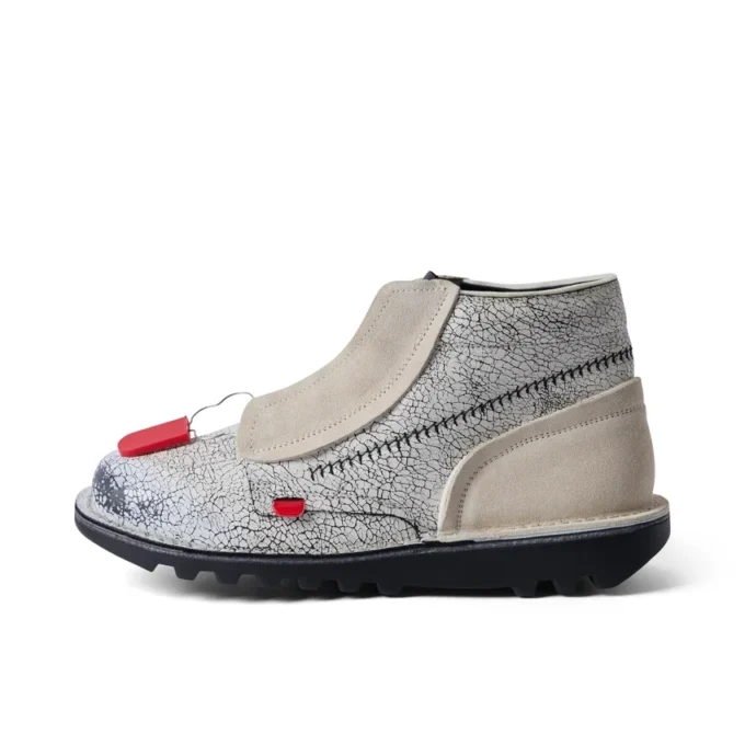 Stivali in pelle ACW* Kick Hi unisex per adulti, bianchi Stivali in pelle ACW* Kick Hi unisex per adulti, bianchi