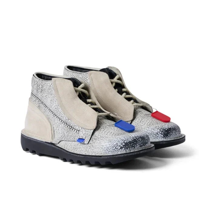 Stivali in pelle ACW* Kick Hi unisex per adulti, bianchi Stivali in pelle ACW* Kick Hi unisex per adulti, bianchi