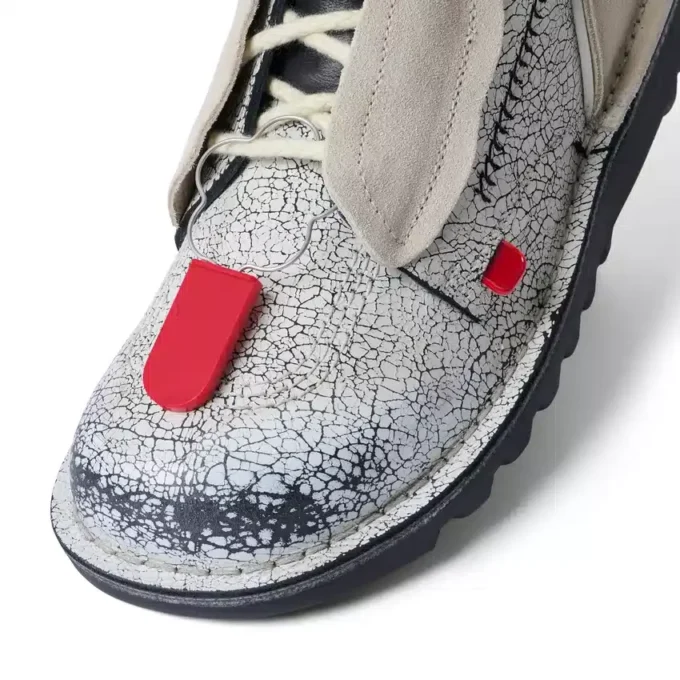 Stivali in pelle ACW* Kick Hi unisex per adulti, bianchi Stivali in pelle ACW* Kick Hi unisex per adulti, bianchi