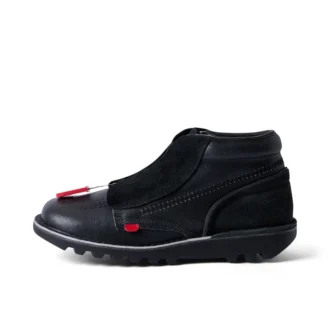 Stivali in pelle ACW* Kick Hi unisex per adulti, neri