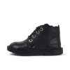 Stivali in pelle Adlar Hi Scallop per bambine, neri Stivali in pelle Adlar Hi Scallop per bambine, neri