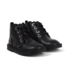 Stivali in pelle Adlar Hi Scallop per bambine, neri Stivali in pelle Adlar Hi Scallop per bambine, neri