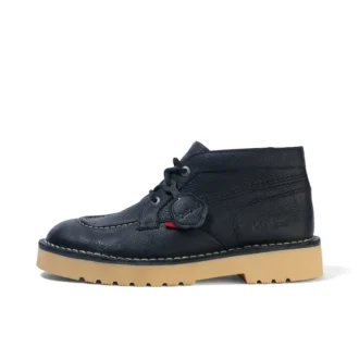 Stivali in pelle Daltrey Chuk unisex per adulti, neri