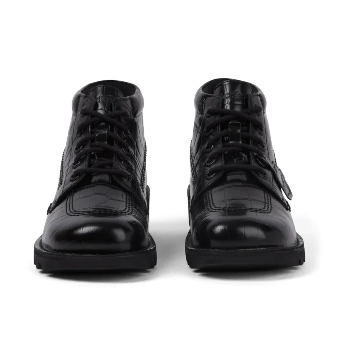 Stivali Kick Hi Croc in pelle per adulti unisex, nero Stivali Kick Hi Croc in pelle per adulti unisex, nero