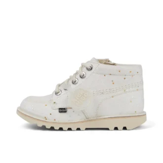 Stivali Kick Hi Glitter da bambino/bambina, bianchi