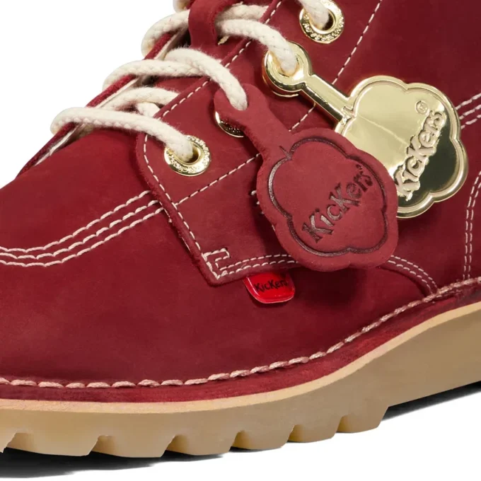 Stivali Kick Hi Goldie rossi unisex per adulti Stivali Kick Hi Goldie rossi unisex per adulti