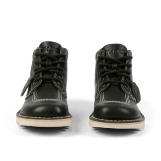 Stivali Kick Hi in pelle martellata Mains verde scuro unisex per adulti