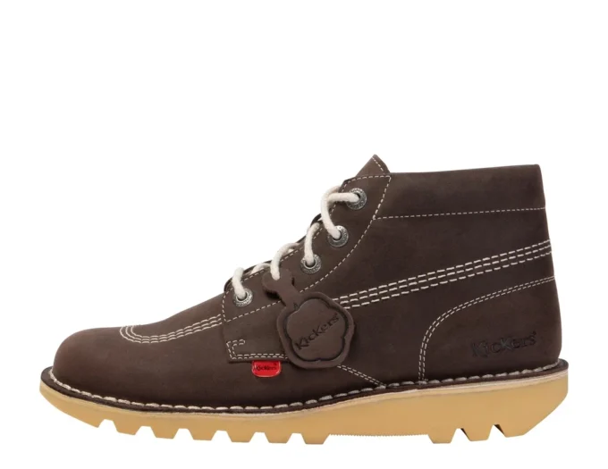 Stivali Kick Hi in pelle scamosciata marroni unisex per adulti Stivali Kick Hi in pelle scamosciata marroni unisex per adulti