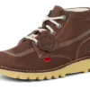 Stivali Kick Hi in pelle scamosciata marroni unisex per adulti Stivali Kick Hi in pelle scamosciata marroni unisex per adulti