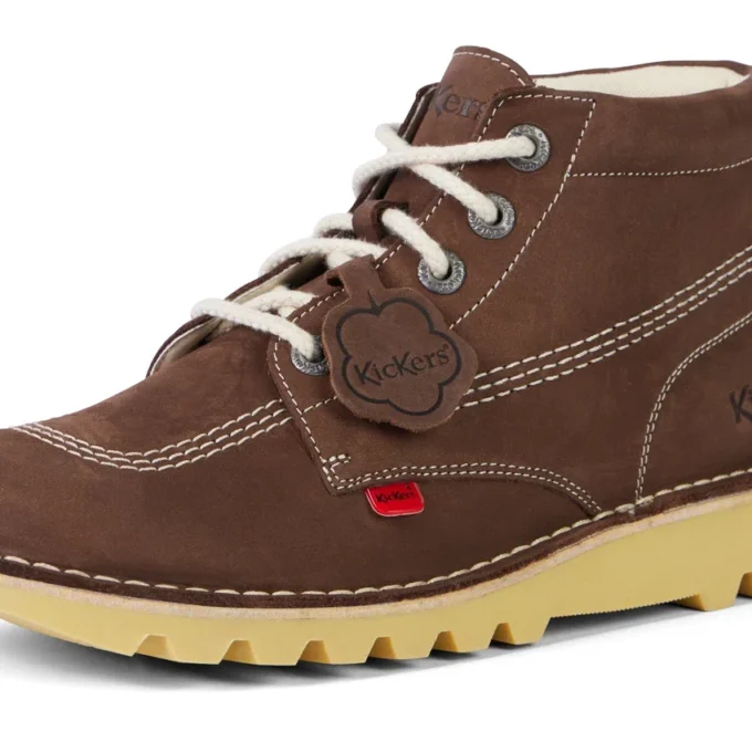 Stivali Kick Hi in pelle scamosciata marroni unisex per adulti Stivali Kick Hi in pelle scamosciata marroni unisex per adulti