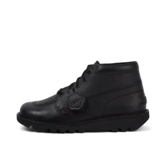 Stivali Kick Hi Tab in pelle per uomo, nero