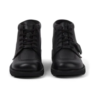 Stivali Kick Hi Tab in pelle per uomo, nero