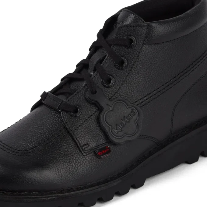 Stivali Kick Hi Tab in pelle per uomo, nero Stivali Kick Hi Tab in pelle per uomo, nero
