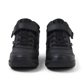 Stomper Hi in pelle nera per bambini