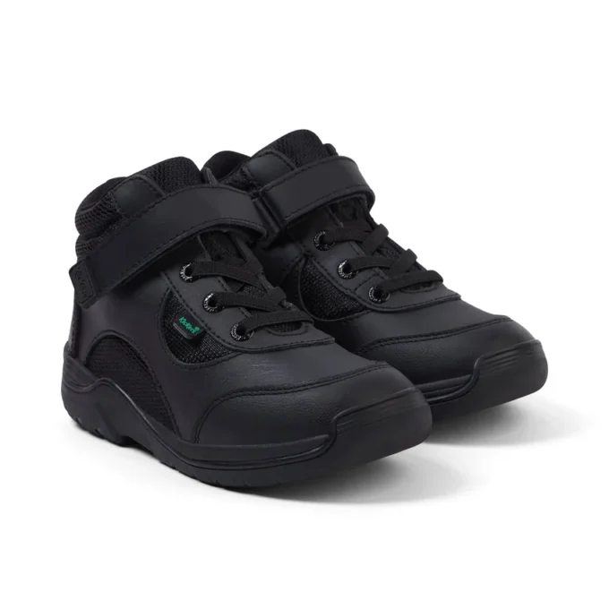 Stomper Hi in pelle nera per bambini Stomper Hi in pelle nera per bambini