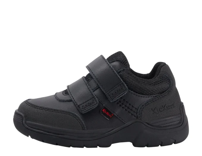 Stomper Mid in pelle nera per bambini Stomper Mid in pelle nera per bambini